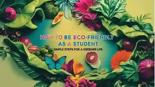 Student using reusable water bottle on campus" or "Eco-friendly dorm with sustainable decor, Sustainable living for students, eco-friendly student tips, green habits for students, student sustainability, How to be more eco-friendly as a student , How do I become more eco-friendly?, How can I be 100% eco-friendly?, What is the best solution for eco-friendly?,