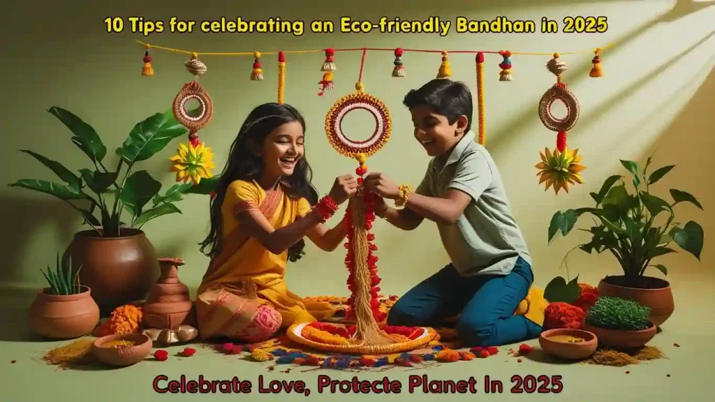 Eco-Friendly Raksha Bandhan in 2025, Sustainable Raksha Bandhan, green Rakhi, eco-conscious festival, Raksha Bandhan 2025, Eco-friendly Rakhi made of jute and seeds for Raksha Bandhan 2025; Sustainable Raksha Bandhan gift wrapped in cloth,