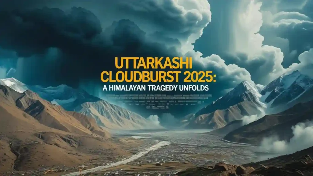 Rescue operations in Uttarkashi after 2025 cloudburst, Gangotri flood, cloudburst impact, Himalayan climate change, Uttarkashi cloudburst 2025, Uttarakhand disaster